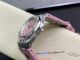 rf clone Audemars Piguet Royal Oak Lady 67601 pink dial diamond bezel watch (6)_th.jpg